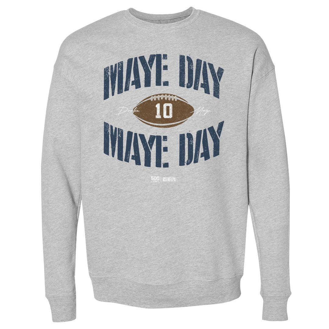 Drake Maye Men's Crewneck Sweatshirt | 500 LEVEL