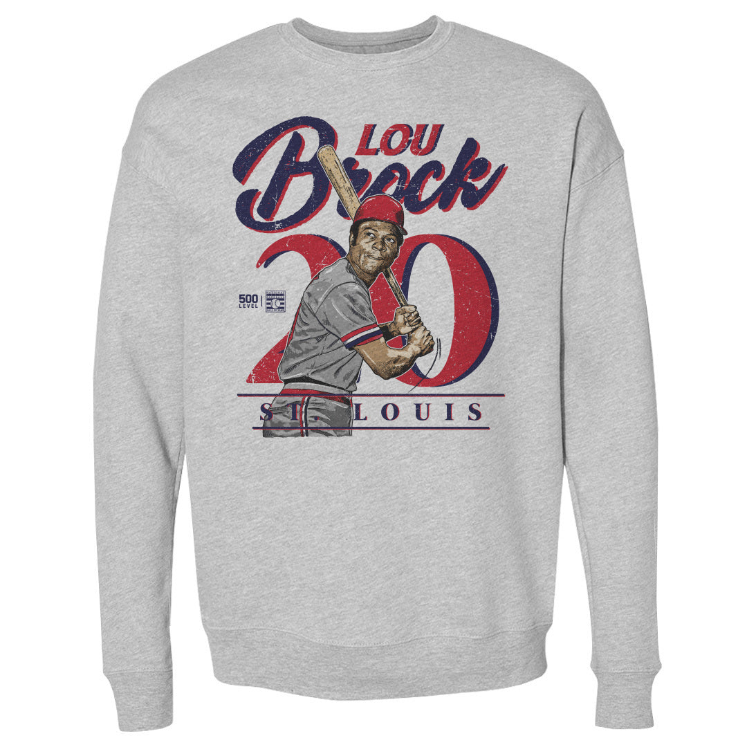 Lou Brock Men's Crewneck Sweatshirt | 500 LEVEL