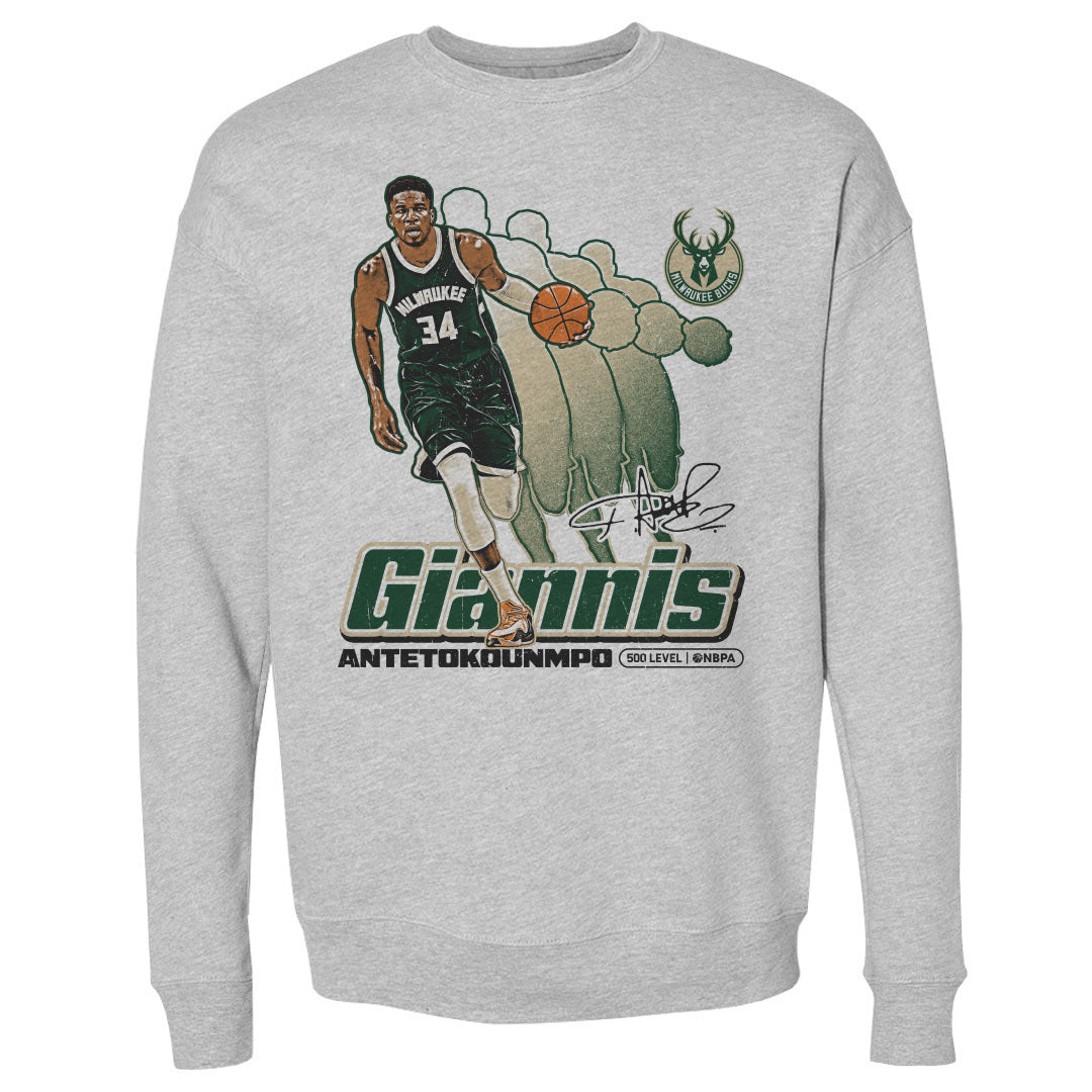 Giannis Antetokounmpo Men's Crewneck Sweatshirt | 500 LEVEL