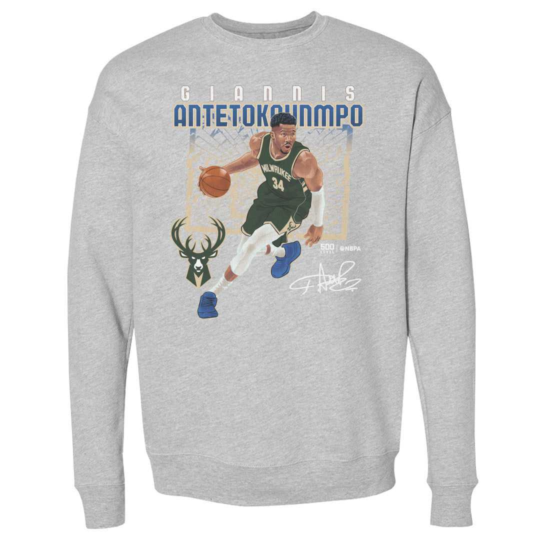 Giannis Antetokounmpo Men's Crewneck Sweatshirt | 500 LEVEL