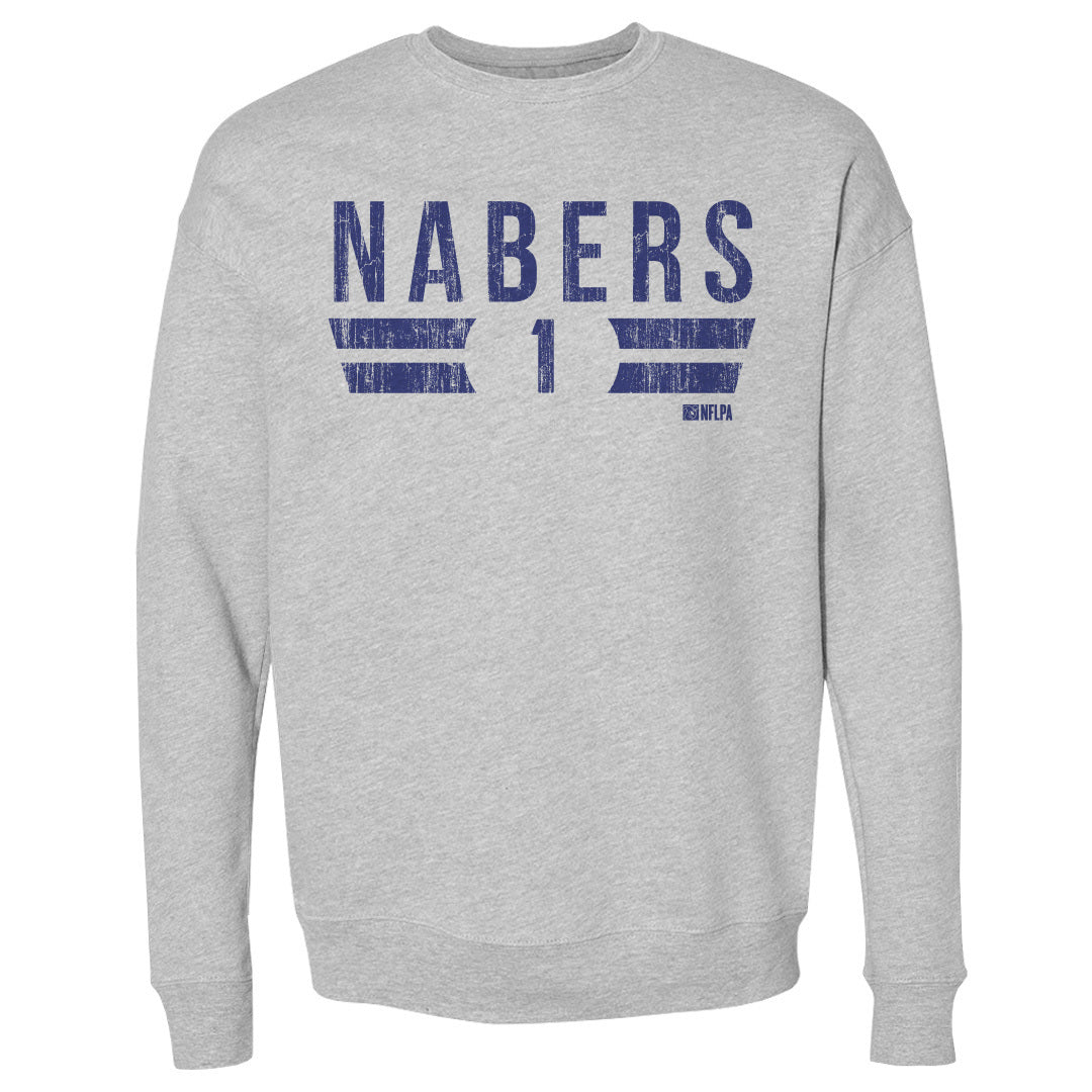 Malik Nabers Men's Crewneck Sweatshirt | 500 LEVEL