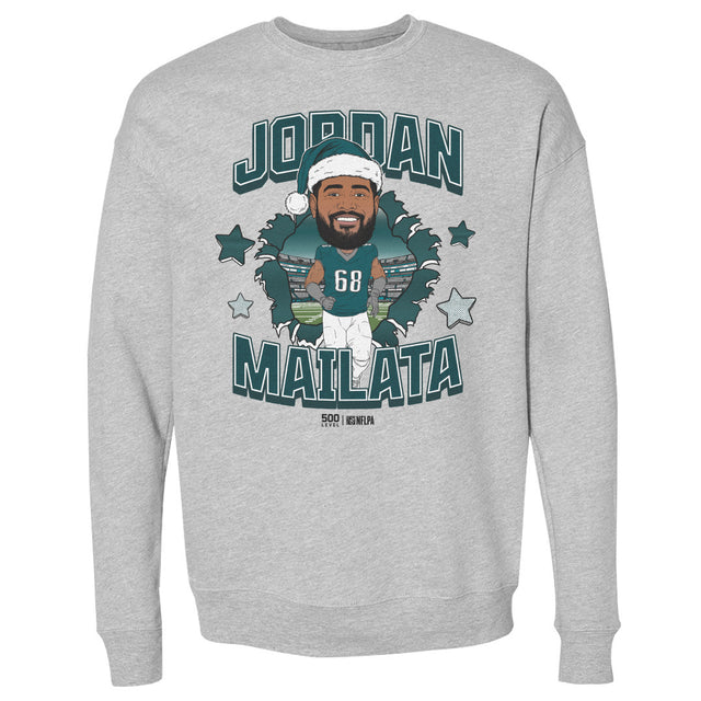 Jordan Mailata Men's Crewneck Sweatshirt | 500 LEVEL