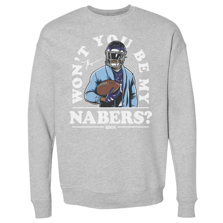 Malik Nabers Men's Crewneck Sweatshirt | 500 LEVEL