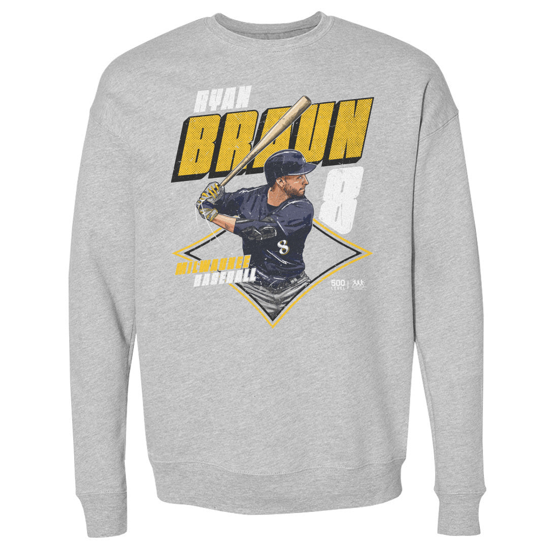 Ryan Braun Men's Crewneck Sweatshirt | 500 LEVEL