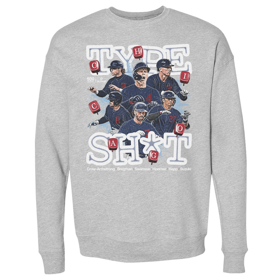 Chicago C Baseball Men's Crewneck Sweatshirt | 500 LEVEL