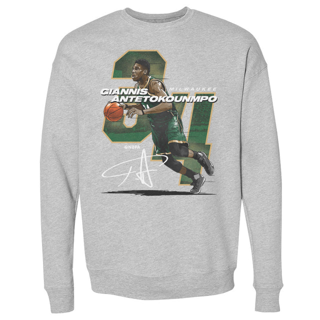 Giannis Antetokounmpo Men's Crewneck Sweatshirt | 500 LEVEL