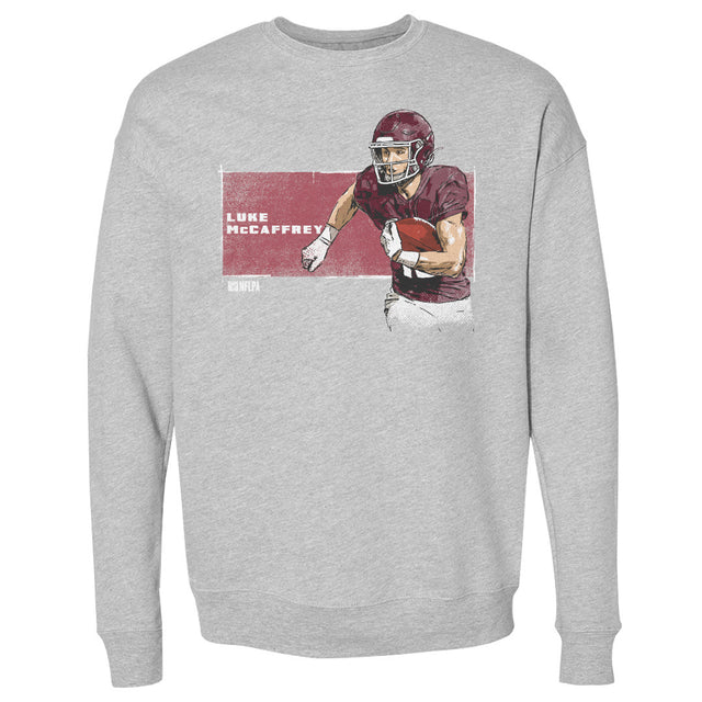 Luke McCaffrey Men's Crewneck Sweatshirt | 500 LEVEL