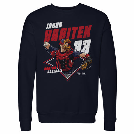 Jason Varitek Men's Crewneck Sweatshirt | 500 LEVEL