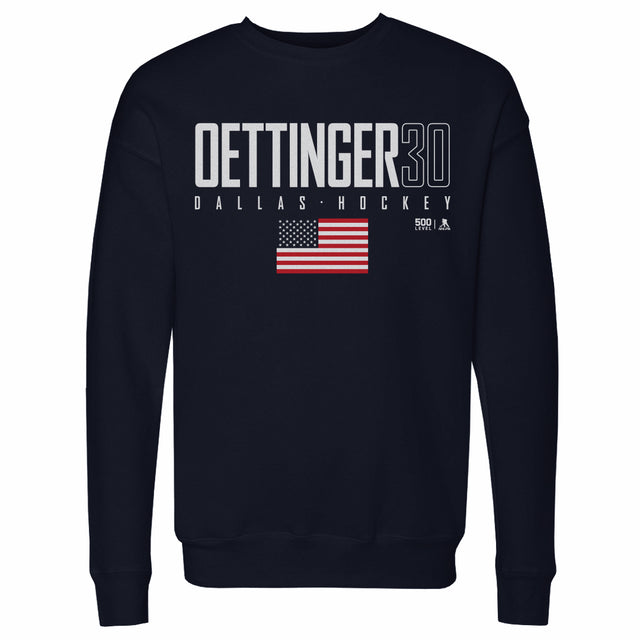 Jake Oettinger Men's Crewneck Sweatshirt | 500 LEVEL