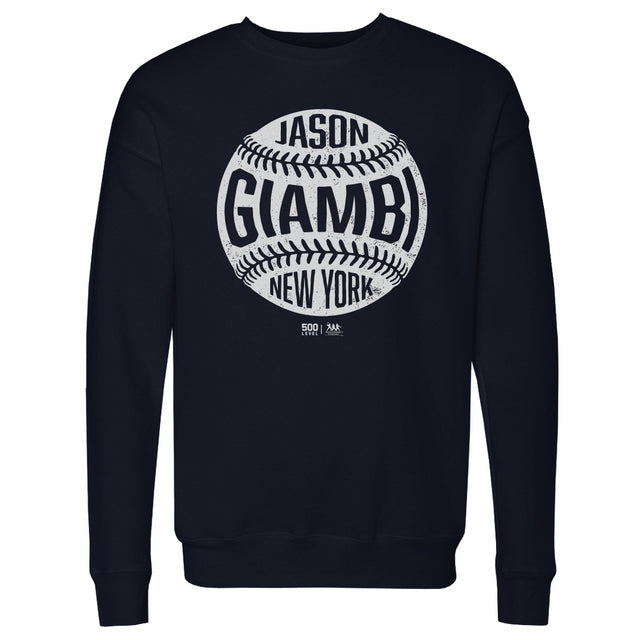 Jason Giambi Men's Crewneck Sweatshirt | 500 LEVEL