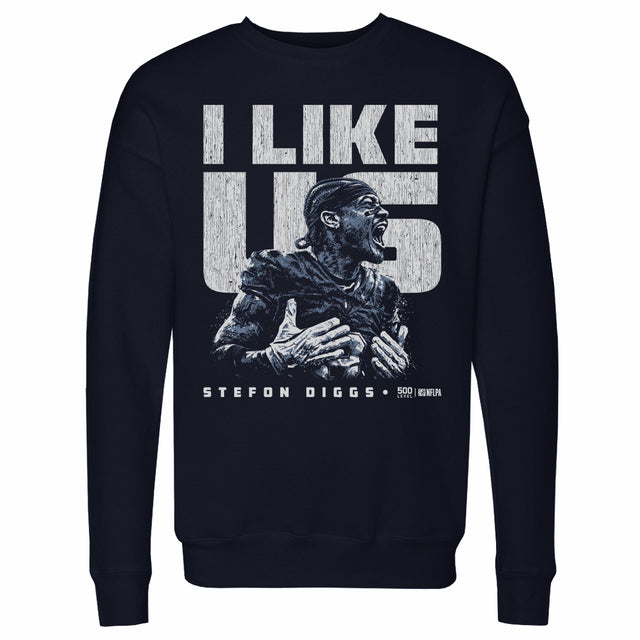 Stefon Diggs Men's Crewneck Sweatshirt | 500 LEVEL