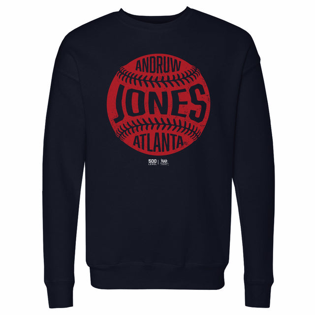 Andruw Jones Men's Crewneck Sweatshirt | 500 LEVEL