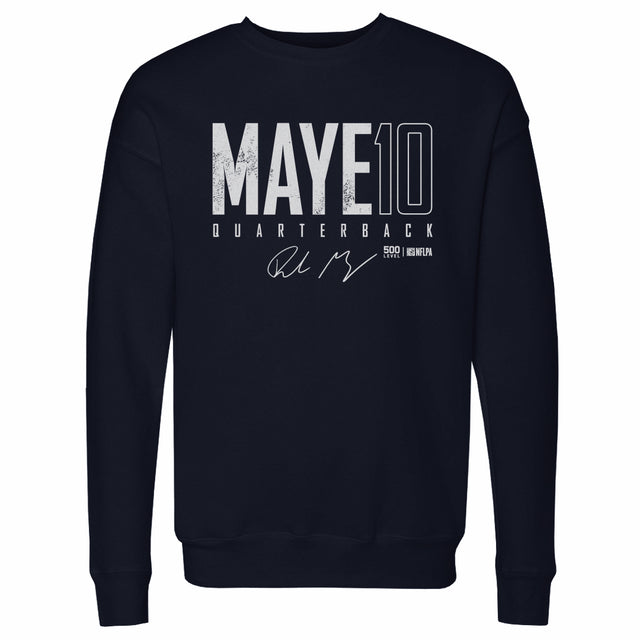 Drake Maye Men's Crewneck Sweatshirt | 500 LEVEL