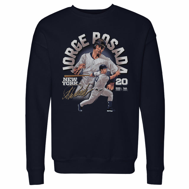 Jorge Posada Men's Crewneck Sweatshirt | 500 LEVEL