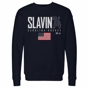 Jaccob Slavin Men's Crewneck Sweatshirt | 500 LEVEL