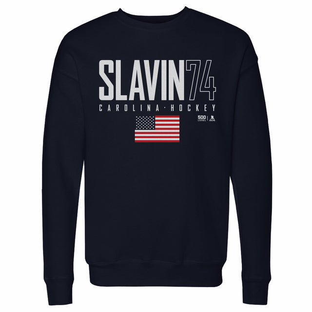 Jaccob Slavin Men's Crewneck Sweatshirt | 500 LEVEL