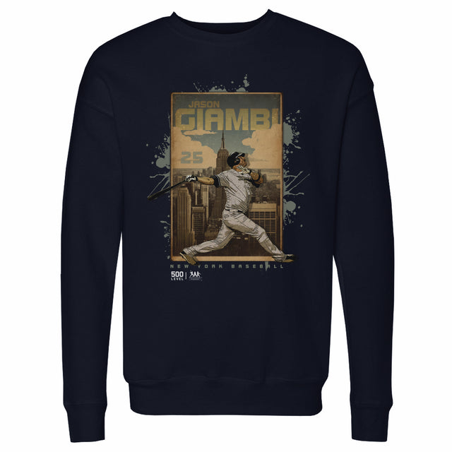 Jason Giambi Men's Crewneck Sweatshirt | 500 LEVEL