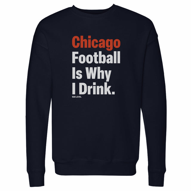 Chicago Football Men's Crewneck Sweatshirt | 500 LEVEL