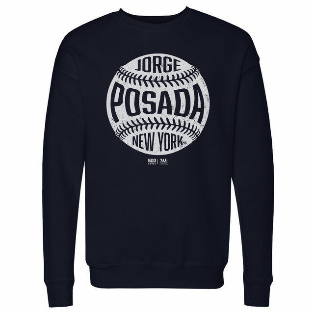 Jorge Posada Men's Crewneck Sweatshirt | 500 LEVEL