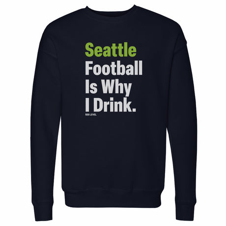 Seattle Football Men's Crewneck Sweatshirt | 500 LEVEL