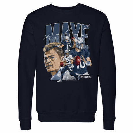 Drake Maye Men's Crewneck Sweatshirt | 500 LEVEL