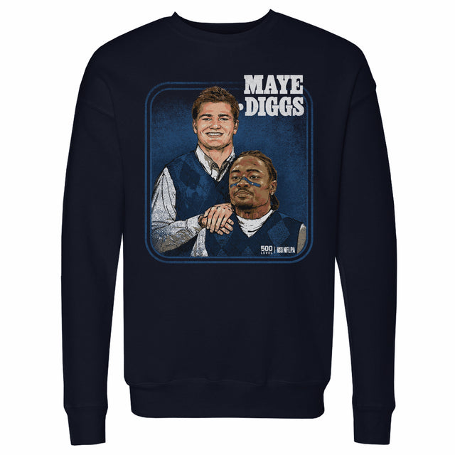 Drake Maye Men's Crewneck Sweatshirt | 500 LEVEL