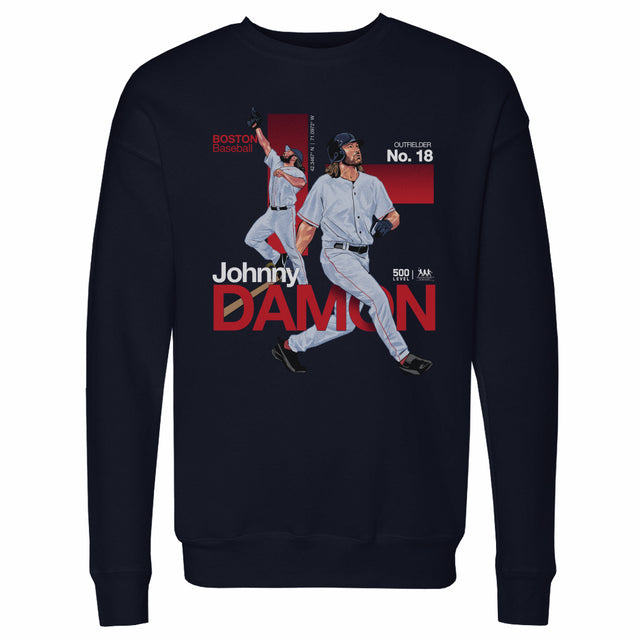 Johnny Damon Men's Crewneck Sweatshirt | 500 LEVEL