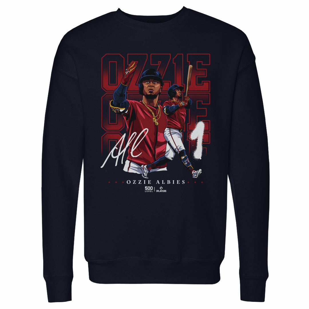 Ozzie Albies Men's Crewneck Sweatshirt | 500 LEVEL
