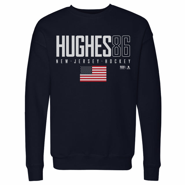 Jack Hughes Men's Crewneck Sweatshirt | 500 LEVEL