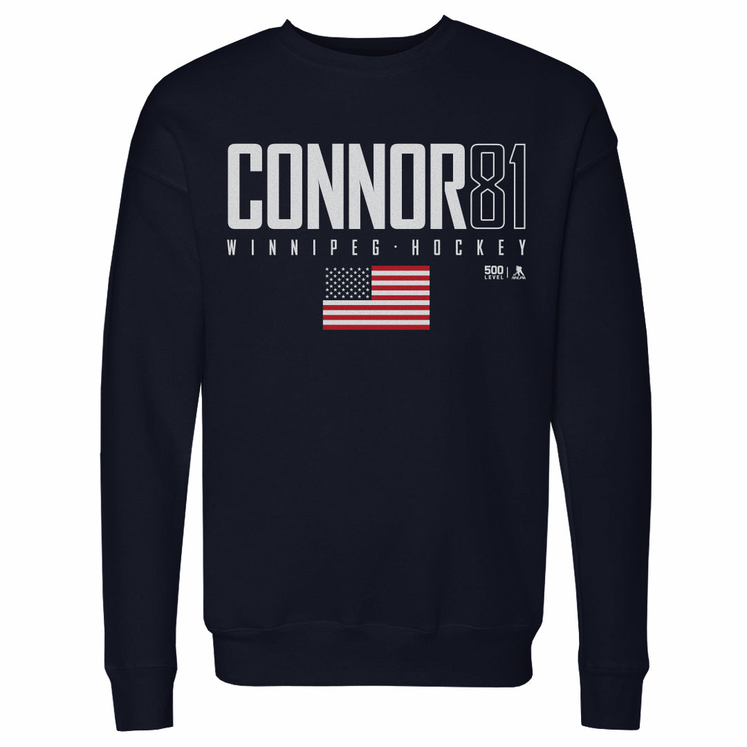 Kyle Connor Men's Crewneck Sweatshirt | 500 LEVEL