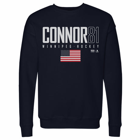 Kyle Connor Men's Crewneck Sweatshirt | 500 LEVEL