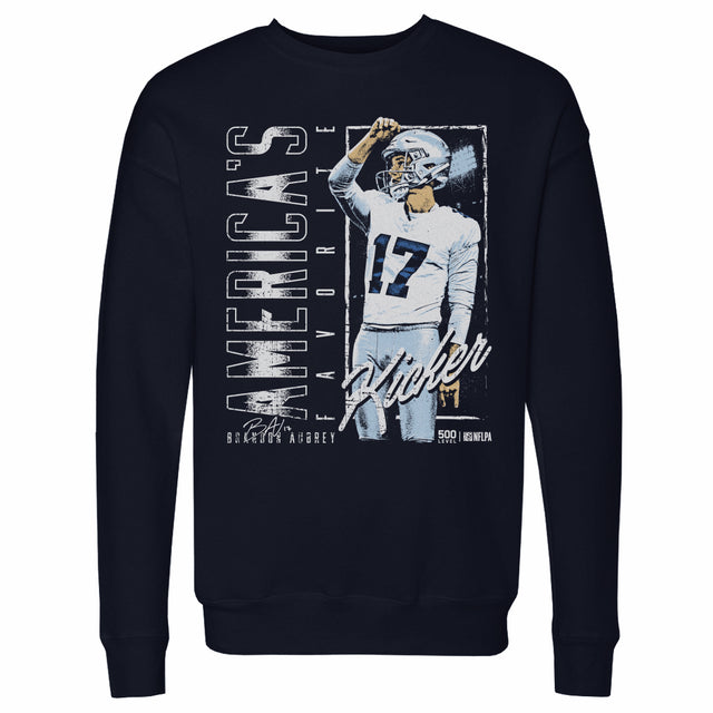 Brandon Aubrey Men's Crewneck Sweatshirt | 500 LEVEL