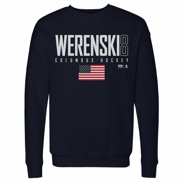 Zach Werenski Men's Crewneck Sweatshirt | 500 LEVEL