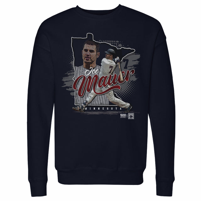 Joe Mauer Men's Crewneck Sweatshirt | 500 LEVEL