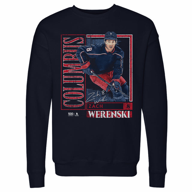 Zach Werenski Men's Crewneck Sweatshirt | 500 LEVEL