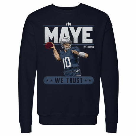 Drake Maye Men's Crewneck Sweatshirt | 500 LEVEL