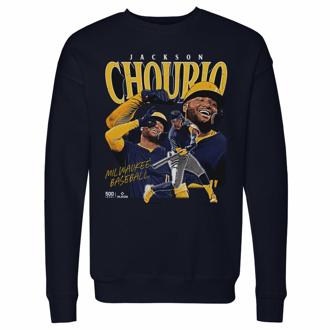 Jackson Chourio Men's Crewneck Sweatshirt | 500 LEVEL