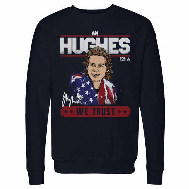 Jack Hughes Men's Crewneck Sweatshirt | 500 LEVEL