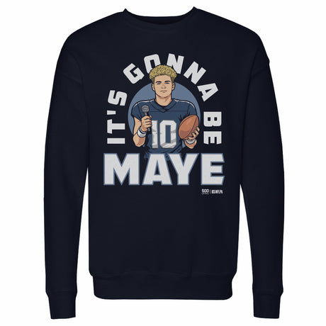 Drake Maye Men's Crewneck Sweatshirt | 500 LEVEL