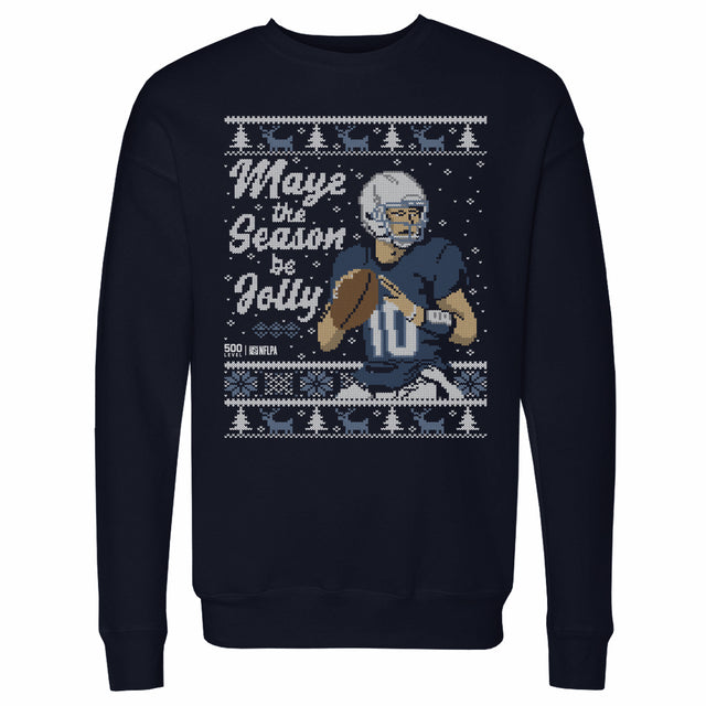 Drake Maye Men's Crewneck Sweatshirt | 500 LEVEL