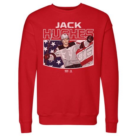 Jack Hughes Men's Crewneck Sweatshirt | 500 LEVEL