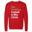 San Francisco Football Men's Crewneck Sweatshirt | 500 LEVEL