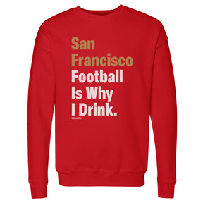 San Francisco Football Men's Crewneck Sweatshirt | 500 LEVEL