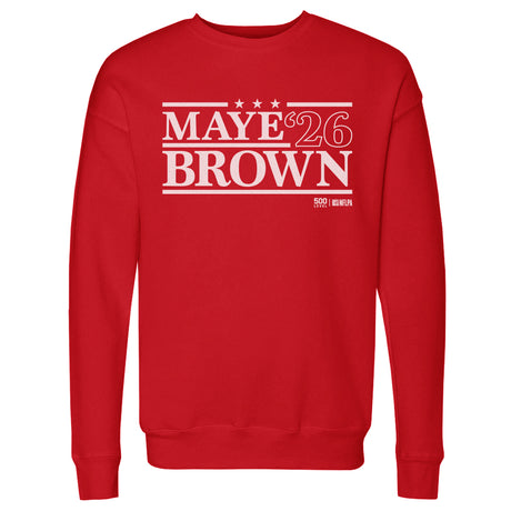 Drake Maye Men's Crewneck Sweatshirt | 500 LEVEL