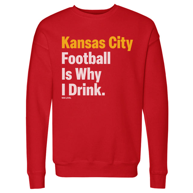 Kansas City Football Men's Crewneck Sweatshirt | 500 LEVEL