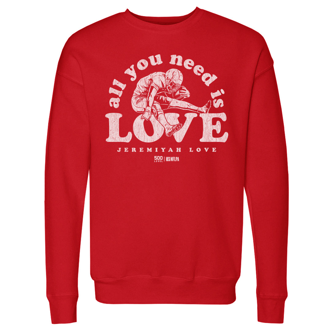 Jeremiyah Love Men's Crewneck Sweatshirt | 500 LEVEL