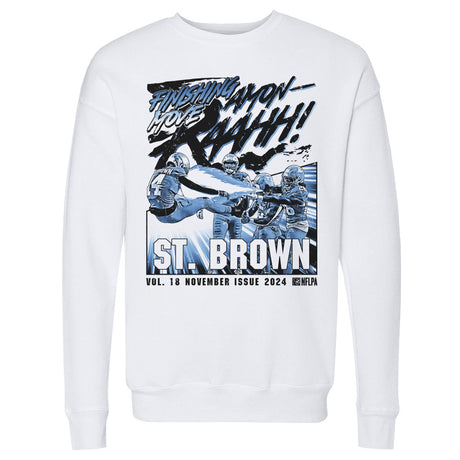 Amon-Ra St. Brown Men's Crewneck Sweatshirt | 500 LEVEL