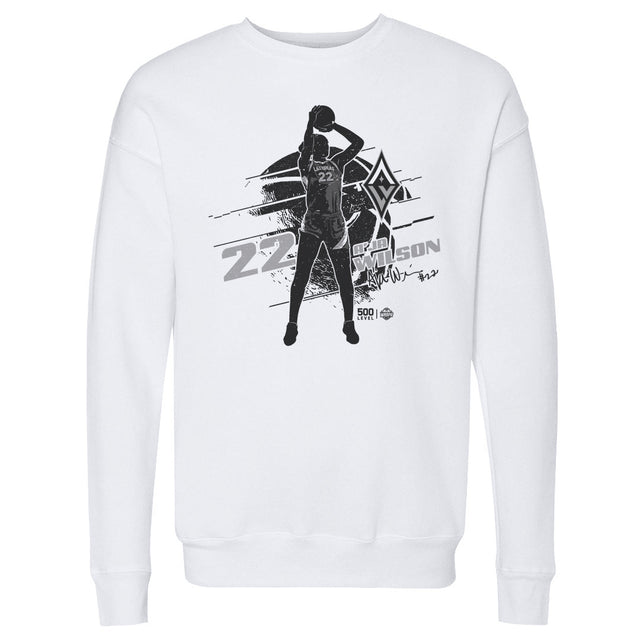 A'ja Wilson Men's Crewneck Sweatshirt | 500 LEVEL
