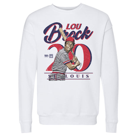 Lou Brock Men's Crewneck Sweatshirt | 500 LEVEL