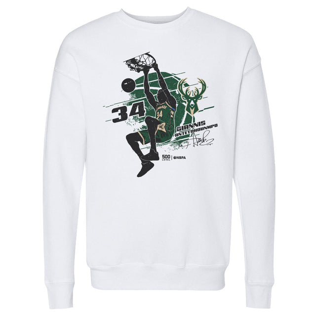 Giannis Antetokounmpo Men's Crewneck Sweatshirt | 500 LEVEL